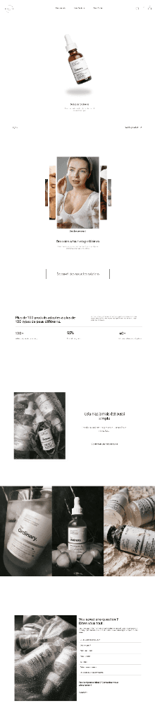 Cosmetic Landing Page